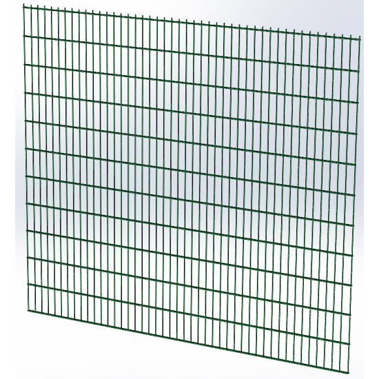 Панель огорожі дротяна Дуос H2,23–5/4/5 (2230x2500) оц Ст1 ППл RAL 6005