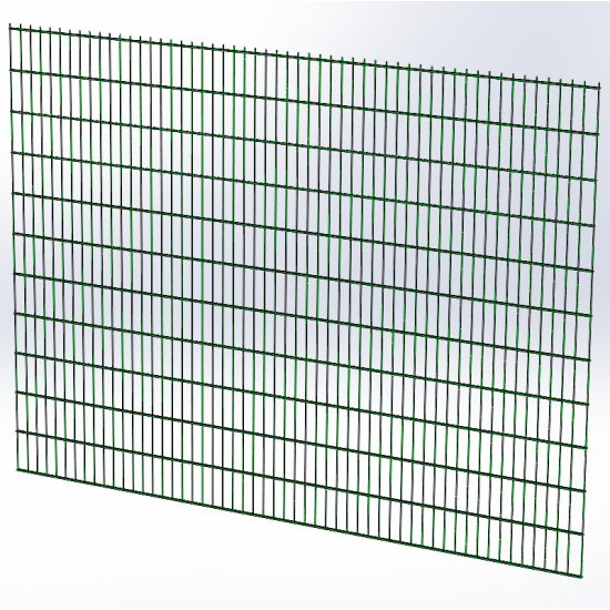 Панель огорожі дротяна Дуос H2,23–6/5/6 (2230x3000) оц Ст1 ППл RAL 6005