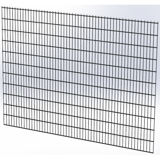 Панель огорожі дротяна Дуос H2,23–6/5/6 (2230x3000) оц Ст1 ППл RAL 7016