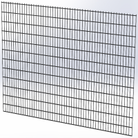 Панель огорожі дротяна Дуос H2,4–6/5/6 (2400x3000) оц Ст1 ППл RAL 7016