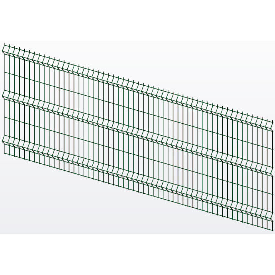Панель ограждения проволочная Оригинал H1,23–4/4 (1230x3000) оц Ст1 ППл RAL 6005