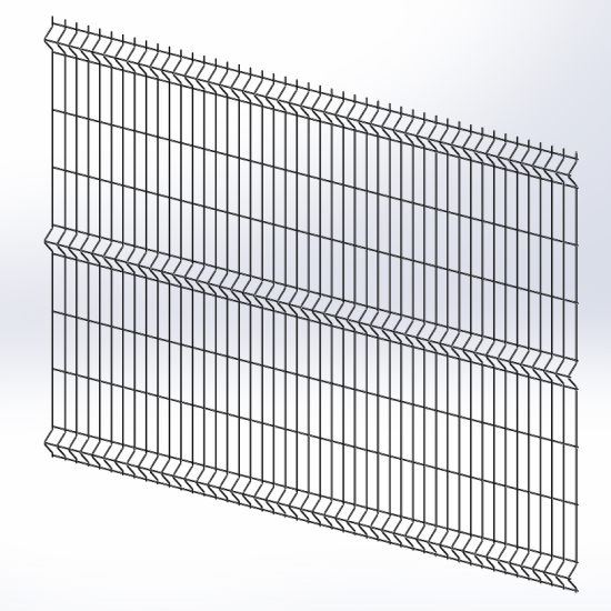 Панель ограждения проволочная Оригинал H1,53–4/4 (1530x2500) оц Ст1 ППл RAL 7016