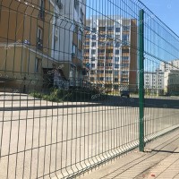 Панель огорожі дротяна Оригінал H1,73–4/4 (1730x2500) оц Ст1 ППл RAL 6005