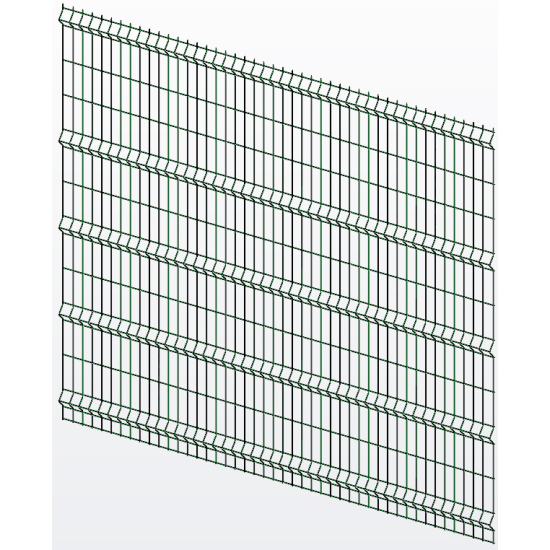 Панель огорожі дротяна Оригінал H2,4–4/4 (2400x2500) оц Ст1 ППл RAL 6005