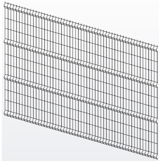 Панель огорожі дротяна Торнадо Оригінал H2,23–4/4 (2230x3000) х/к Ст1 ТПК RAL 7016