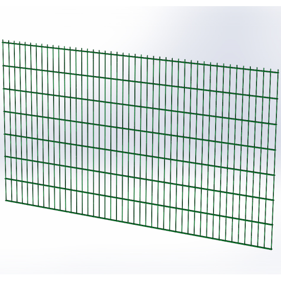 Панель огорожі дротяна Ураган Дуос H1,43–6/5/6 (1430x2500) х/к Ст1 ТПК RAL 6005