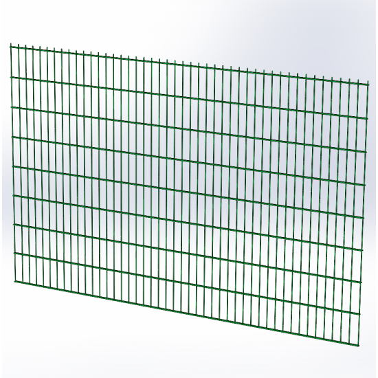 Панель огорожі дротяна Ураган Дуос H1,63–6/5/6 (1630x2500) х/к Ст1 ТПК RAL 6005