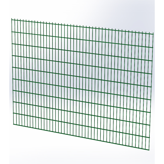 Панель огорожі дротяна Ураган Дуос H1,83–6/5/6 (1830x2500) х/к Ст1 ТПК RAL 6005