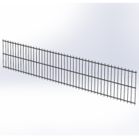 Панель огорожі дротяна Економ Дуос H0,45–6/5/6 (450x2500) оц Ст1 без фарбування