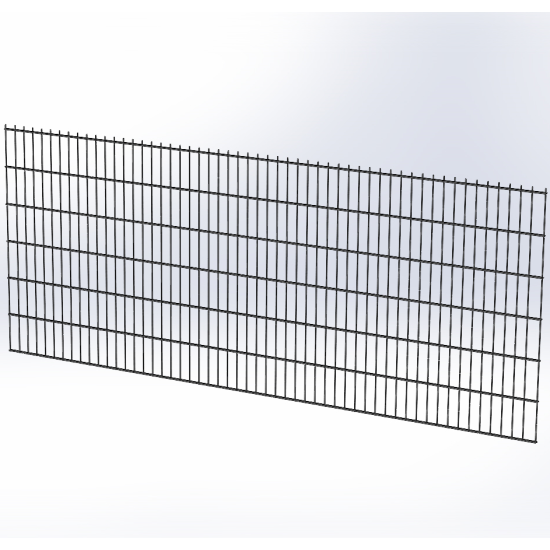 Панель ограждения проволочная Эконом Дуос H1,23–5/4/5 (1230x3000) оц Ст1 без покраски