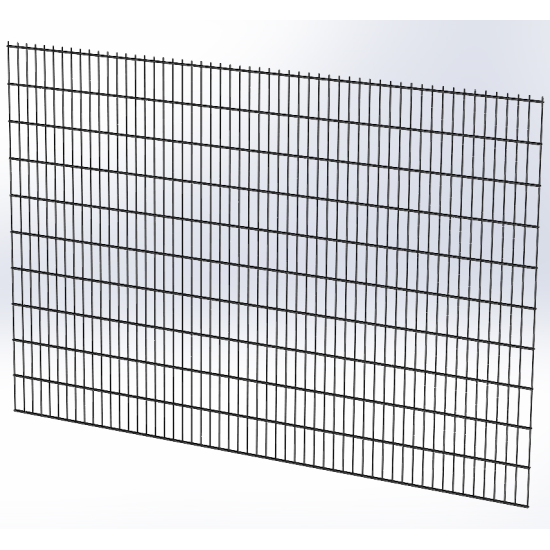 Панель ограждения проволочная Эконом Дуос H2,03–6/5/6 (2030x3000) оц Ст1 без покраски
