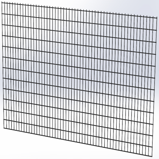 Панель огорожі дротяна Економ Дуос H2,4–6/5/6 (2400x3000) оц Ст1 без фарбування