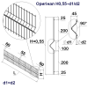 Панель ограждения проволочная Эконом Оригинал H0,55–4/4 (550x2500) оц Ст1 без покраски