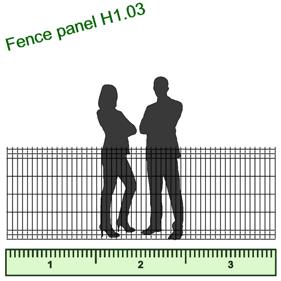Панель огорожі дротяна Економ Оригінал H1,03–4/4 (1030x3000) оц Ст1 без фарбування