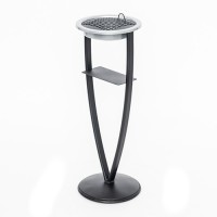 Попільничка металева підлогова Алекс 1л (705x250)–1 оц 08кп ППл RAL 9005