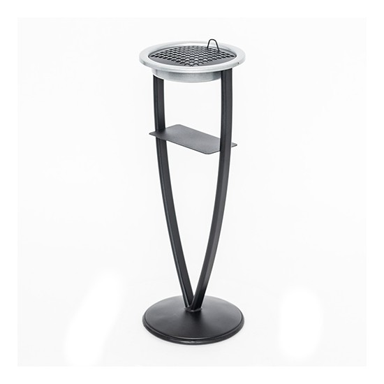 Попільничка металева підлогова Алекс 1л (705x250)–1 оц 08кп ППл RAL 9005