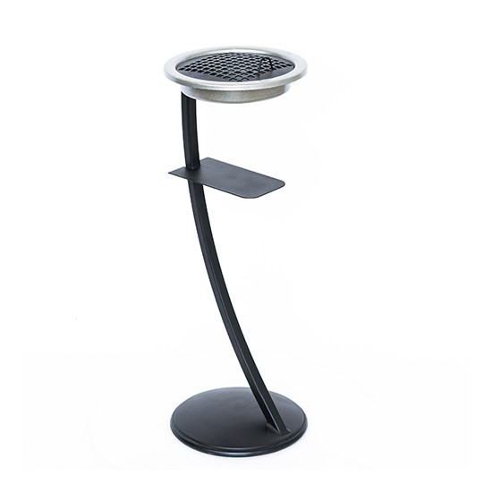 Попільничка металева підлогова Марго 1л (705x250)–1 оц 08кп ППл RAL 9005