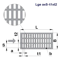 Перфолист плоский Lge 0,5x8–2x12 (1000x2000)–0,55 оц 08кп
