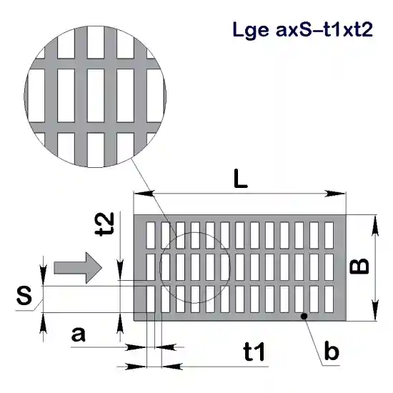 Перфолист плоский Lge 0,9x10–2,2x14 (1000x2000)–0,7 х/к 08кп