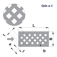 Перфолист плоский Qde 10–15 (1000x2000)–0,8 оц 08кп