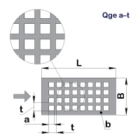 Перфолист плоский Qge 5–22,5 (1000x2000)–0,6 х/к 08кп